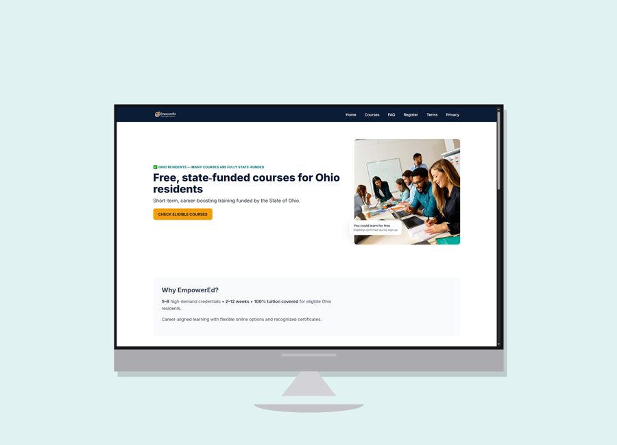 Empowered Career Training – Ohio State-Funded Courses